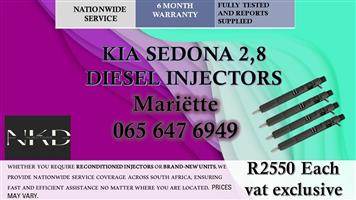 50% DEPOSIT ON BRAND NEW INJECTORS KIA SEDONA 2.8