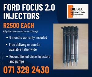 FORD FOCUS 2.0 INJECTORS FOR SALE WITH WARRANTY 