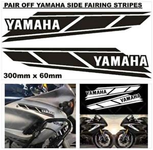 Yamaha side stripe stickers decals