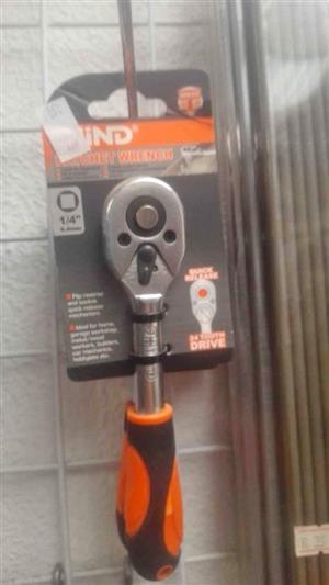 1/4" BRAND NEW SHIND  RATCHET WRENCH
