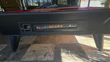 coin operated slate pool table with speed cloth just redone 