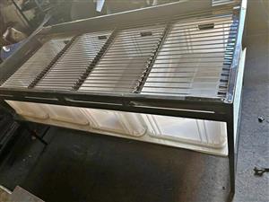 Bud sorter stainless Steel top 900x1900mm 4 decision.