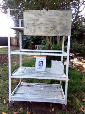 heavy duty 4 shelves mobile steel units