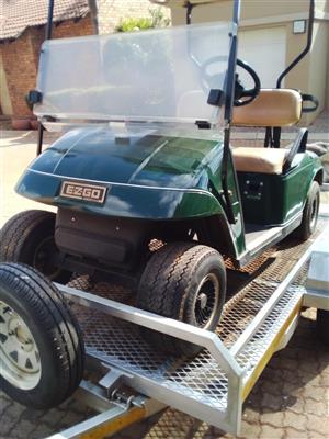 Golfcar, Trailer, and Cover in good condition.  For Sale R30.000 