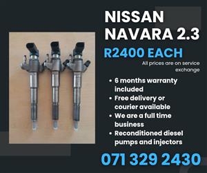 NISSAN NAVARA 2.3 INJECTORS FOR SALE WITH WARRANTY 