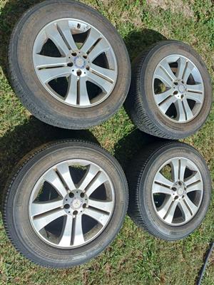 Mercedes mags and tyres. 19"