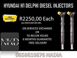 HYUNDAI H1 DIESEL INJECTORS FOR SALE OR RECON WITH WASHERS