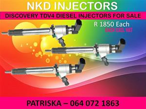 DIESEL INJECTORS NEW OR RECON ON DISCOVERY TDV4 FOR SALE