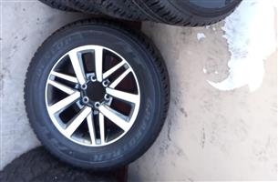 18inch Toyota Hilux/Fortuner mag with brand new 265/60/18 Dunlop Grandtrek A/T t