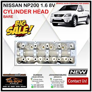 NISSAN NP200 1.6 8V CYLINDER HEAD (BARE)