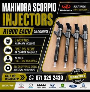 MAHINDRA SCORPIO INJECTORS FOR SALE WITH WARRANTY INCLUDED 