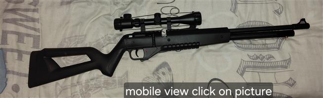 Nova Vista PCP air rifle + scope + carry bag