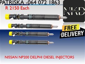 NISSAN NP200 DELPH DIESEL INJECTORS FOR SALE