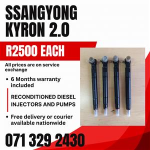 SSANGYONG KYRON 2.0 INJECTORS FOR SALE WITH WARRANTY 
