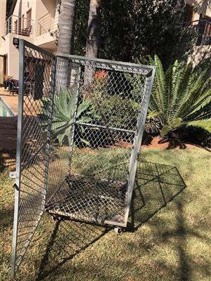 Galvanized steel rabbit cage for sale. 