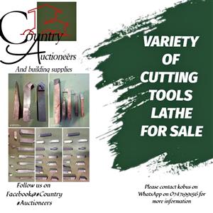 VARIETY OF CUTTING TOOLS LATHE FOR SALE