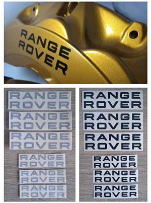 Range Rover brake caliper stickers decal sets