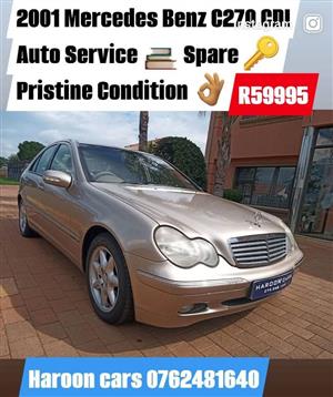 2001 Mercedes Benz C270 CDI Auto Service History spare keys immaculate condition