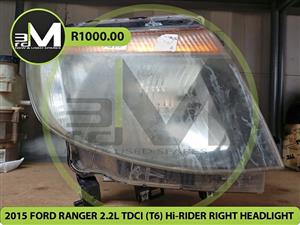 2015 FORD RANGER 2.2L TDCI (T6) Hi RIDER RIGHT HEADLIGHT  MV0718
