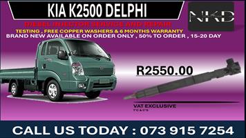 Kia K2500 Delphi Diesel Fuel Injectors 