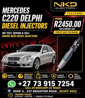 Peak power Mercedes C220 Delphi Injectors ready 
