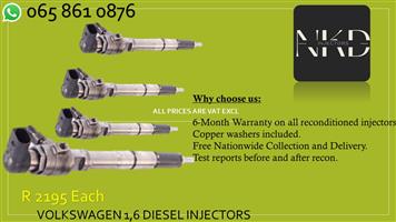 AUDI 1.6 COMMON RAIL INJECTORS FOR SALE OR WE RECON 