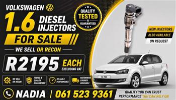 VOLKSWAGEN 1,6 DIESEL INJECTORS FOR SALE
