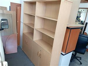 Large oak wall unit
