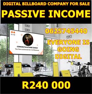 Screen advertising business passive income 