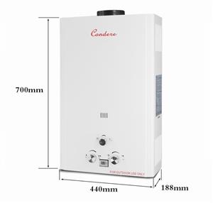 Condere Gas Geyser 20l