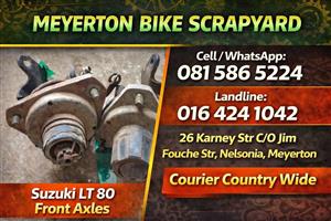 Suzuki LT 80 hubs. Meyerton bike scrapyard new & secondhand spares