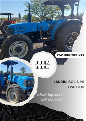Landini Solis 90 Tractor R245 000 Excl Vat Area: PTA