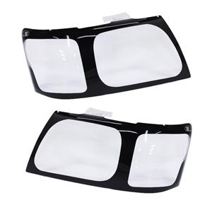 Black Trim Headlight Guards for Toyota Hilux Raider