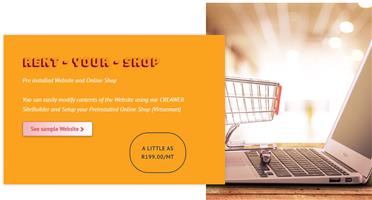 Rent  your  Website/shop  -> Pre installed Website and Online Shop 