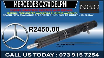 Mercedes C270 Delphi Diesel Injectors 