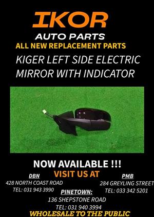 KIGER LEFT SIDE ELECTRIC MIRROR WITH INDICATOR 