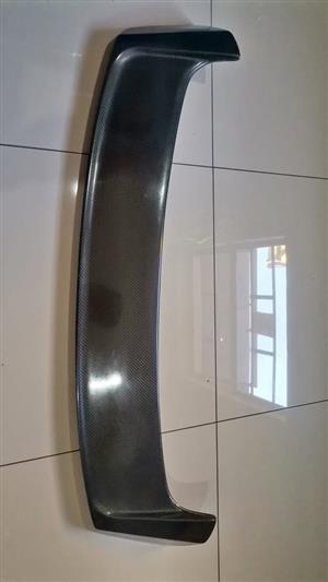 VW Golf 7 MK7 Carbon Fiber Rear Roof Spoiler Lip Wing