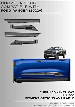 DOOR CLADDING COMPATIBLE WITH FORD RANGER 2022+