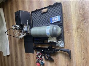 Hatsan Sortie .22 Pcp . Compressor and filling station. 