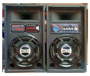 12" (50cm tall) Bluetooth Hifi Speakers, New with 1 year warranty and FREE DELIVERY