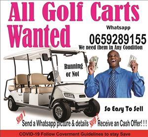 Golf Carts wanted in ANY condition