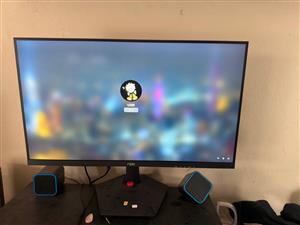 NPC 24.5" UltraThin Monitor FHD 100Hz IPS With Monitor Stand and Speaker