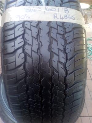 Set Dunlop Grandtrek tyres 265/60/18 90% thread