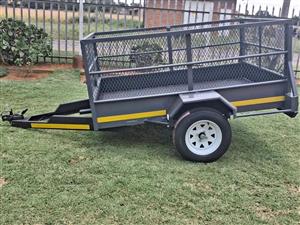 2mx1.3mx900mm UNBRAKE TRAILER 900KG MESH