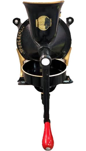 Spong antique coffee grinder No:4 still brand new