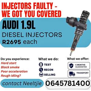 Audi 1.9L diesel injectors for sale