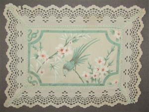 Vintage Silkscreen Tray-Cloth - 255mm x 200mm