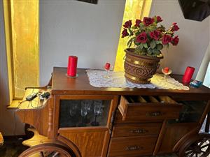 Dining table, with 6 chairs and server Chairs must be upholstered.