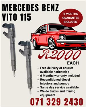 MERCEDES BENZ VITO 115 INJECTORS FOR SALE WITH WARRANTY 