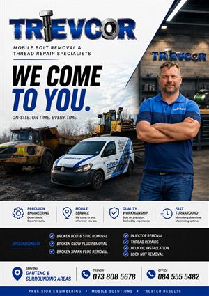 MOBILE BOLT REMOVAL & THREAD REPAIRS